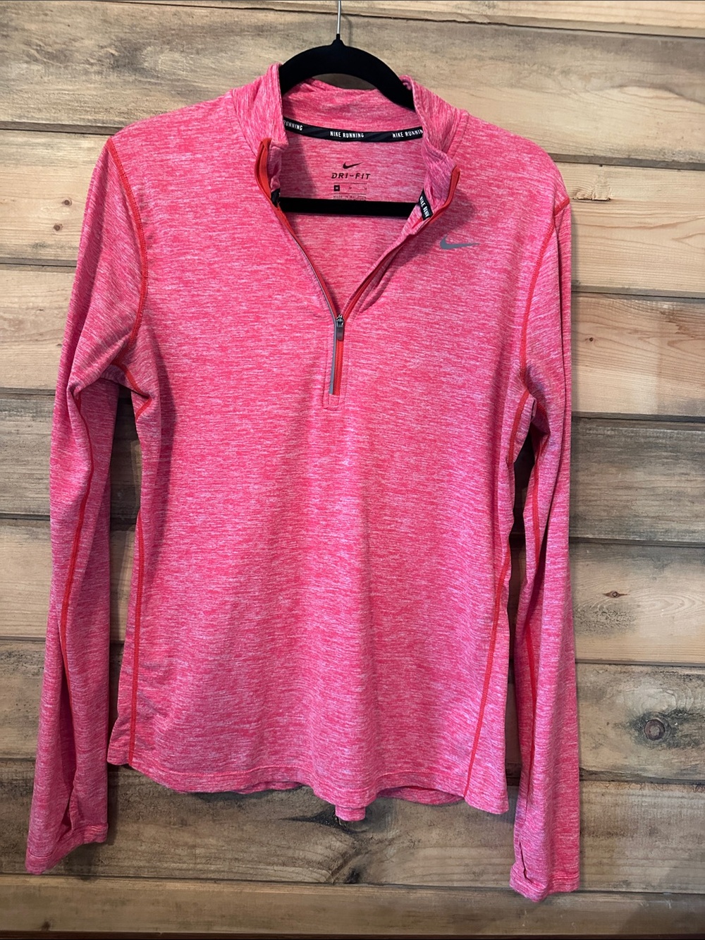Nike Heather Pink Dri-FIT Running Top